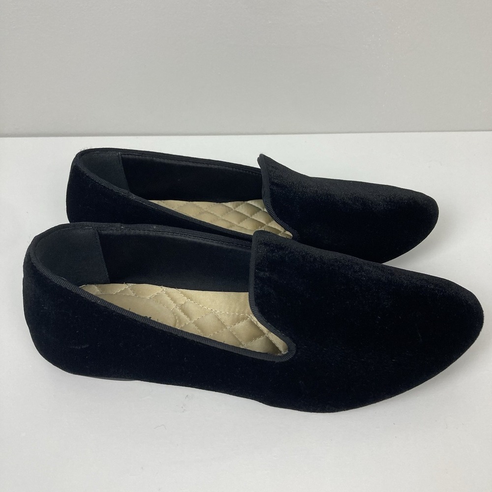 Birdies The Starling Black Velvet Loafers Flats Comfortable Shoes Casual sz 6.5 - Picture 2 of 8